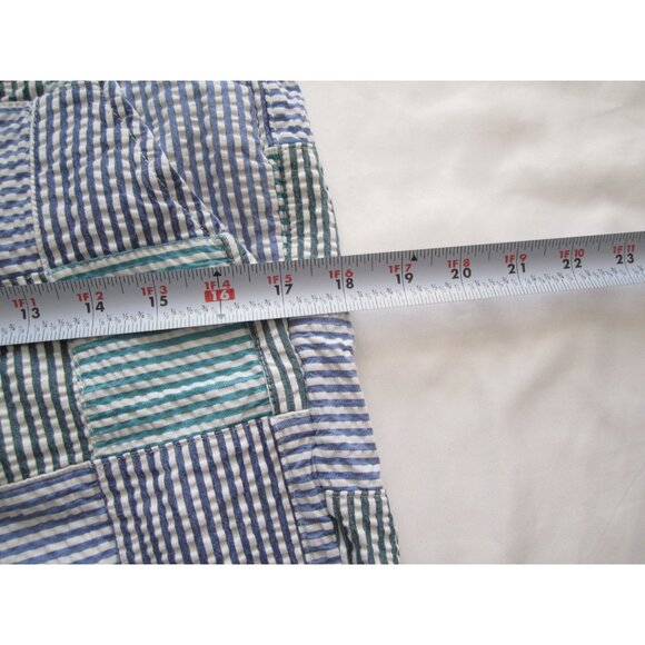 Women's LL Bean Stripe Favorite Fit Patch Cotton Shorts Sz 8 Reg (WP306) - Picture 11 of 11